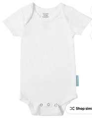 (2) PurComfy Bamboo Rayon Short Sleeve Baby Bodysuits, Premium Soft Preemie NEW