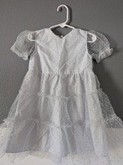 Wonder Nation Girls Toddler Blue Polka Dot Mesh Layer Dress Size 3 Toddler