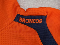 NFL Team Apparel Denver Broncos Orange Embroidered Logo Hoodie Sz 2T