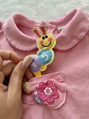 Vintage Baby Einstein Pink Footed Sleepsuit | 0-3 Months