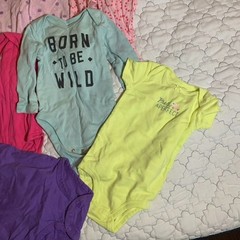Baby Girls Bodysuits & Sleepers Bundle 8-Piece Size 6-9 Multicolor Soft Comfort