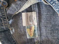 Vintage Disney Mickey Mouse Denim Jeans Overalls Shorts Toddler 24M 90s Y2K