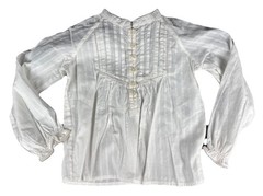 NEW Polo Ralph Lauren Girls Button Top Shirt Cream Size 3T FREE Shipping