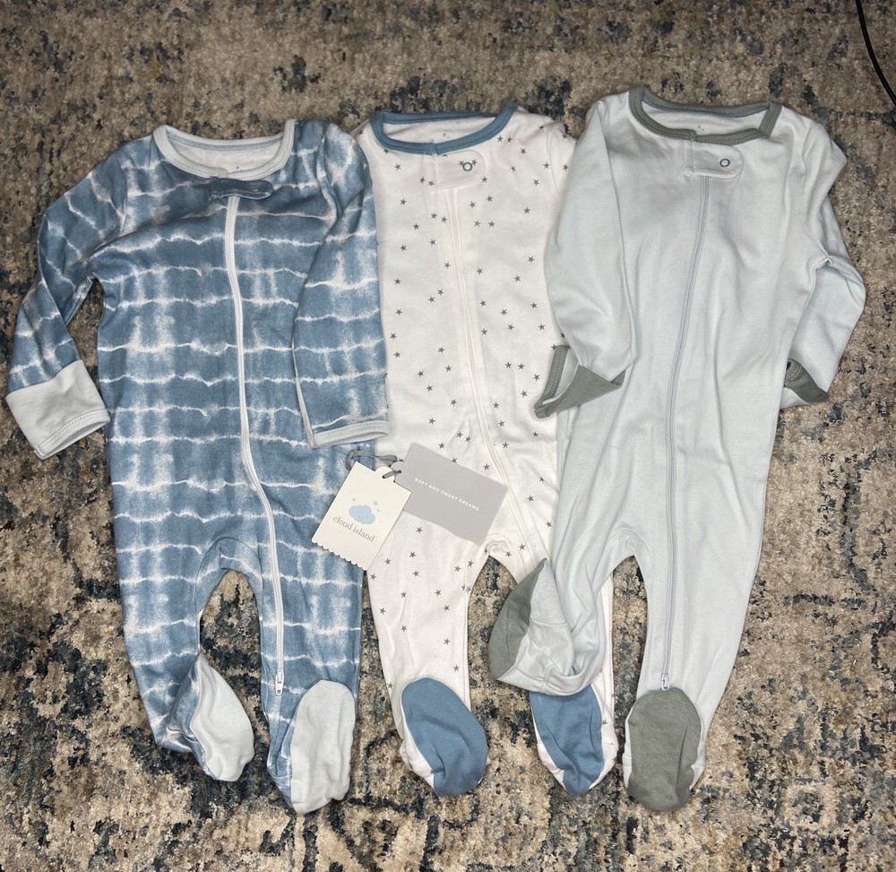 Cloud Island Sleeper (Pack of 3) Size 6-9M NWT