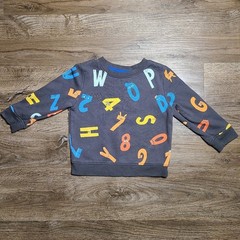 Cat And Jack Boys Two Pieces, 1 Sweatshirt And 1 Zip Up Hooded Jacket 18 Months
