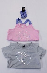 Body Glove Girl’s Active T-Shirt, Tank Top & Scrunchie Set AR8 Multi Size 3T