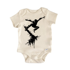 Skateboarding Skateboard Trick Newborn Baby Onesie® Bodysuit