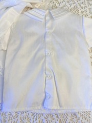Vintage Boys Three Piece White Christening Outfit With Hat 2years NWT