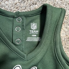 NFL Team Apparel New York Jets Girls 18 Months Cheerleader Dress Green Pleated