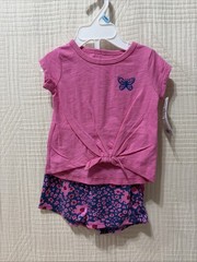 Carters Baby Girls 2 Piece Knit Short Set 6 Months New