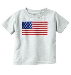 Patriotic American Flag Stars Stripes USA Unisex Toddler Kids Youth T Shirt