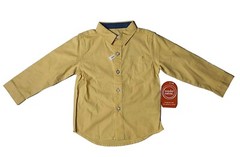 NEW Sunflower Yellow Button-Up Long Sleeve Dress Shirt (18 Months)