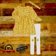 Disney Winnie the Pooh Baby Girls 3 Pc Dress Set-Mimosa