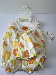 B.t Kids Infant New With Tag Lemon / Orange 2 Peice Outfit 3-6 Months