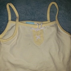 Girls Old Navy Yellow Tank Spaghetti Strap Size 12-18 Months Sleeveless Lace