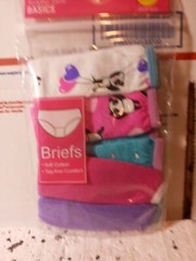 Toddler Girls Basics Multicolor Briefs 5 pack NEW! 2t,3t