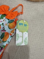 Young-TR Girls 2-Piece One-Piece Swimsuit Set Fruit Print UPF 50+ 18-24M