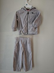 Carter’s 12 mo. Gray Sweat Pants & Hooded Jacket