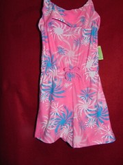 FIREWORKS Print Romper Girls Size 18 Months Pink and Turquoise NEW w/ TAGS!
