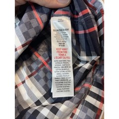 Burberry Boy’s Herbie Button-Down Shirt Light Blue Check Size 4T