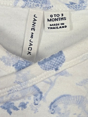 Janie & Jack Baby Farm Animal Long Sleeve One piece 0-3 months NEWBORN Bodysuit