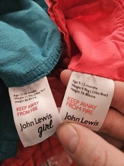 Bundle of 2 girls corduroy dresses from John Lewis age 9-12 & 12-18 months