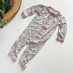 Magnetic Me Modal Bunny Garden Ruffle Romper | 3-6m