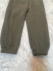 Garanimals Toddler Boys Size 3T Sweatpants Dark Green Banded Hem Cotton FLAWED