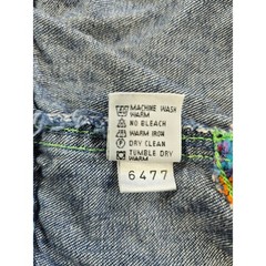 Vintage 90s Zerot Ondo Made in Italy Colorful Denim Jacket Toddler 9-12M
