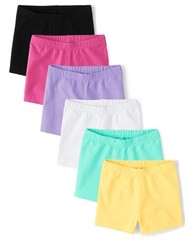 The Children’s Place,BabyGirls,and Todder Cartwheel Shorts,French Rose 6Pack,…