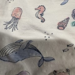 2 Piece Carters Wonder Nation Summer Beach Outfit Baby Girls 0-3M Sea Life Whale