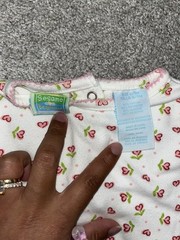 Vintage/Y2K Sesame Beginnings 2pc Pink Corduroy Overalls+Top Heart Elmo Zoe 6-9M