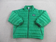 Patagonia Jacket Baby 3T Green Down Insulated Puffer Full Zip Insulated Coat