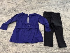 Carters & Children’s Place 18-24 Months Toddler Girl Blouse & Sparkly Pants