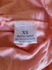 Marie Nicole Toddler XS Polka Dot Peplum Babydoll Top, Pink And White