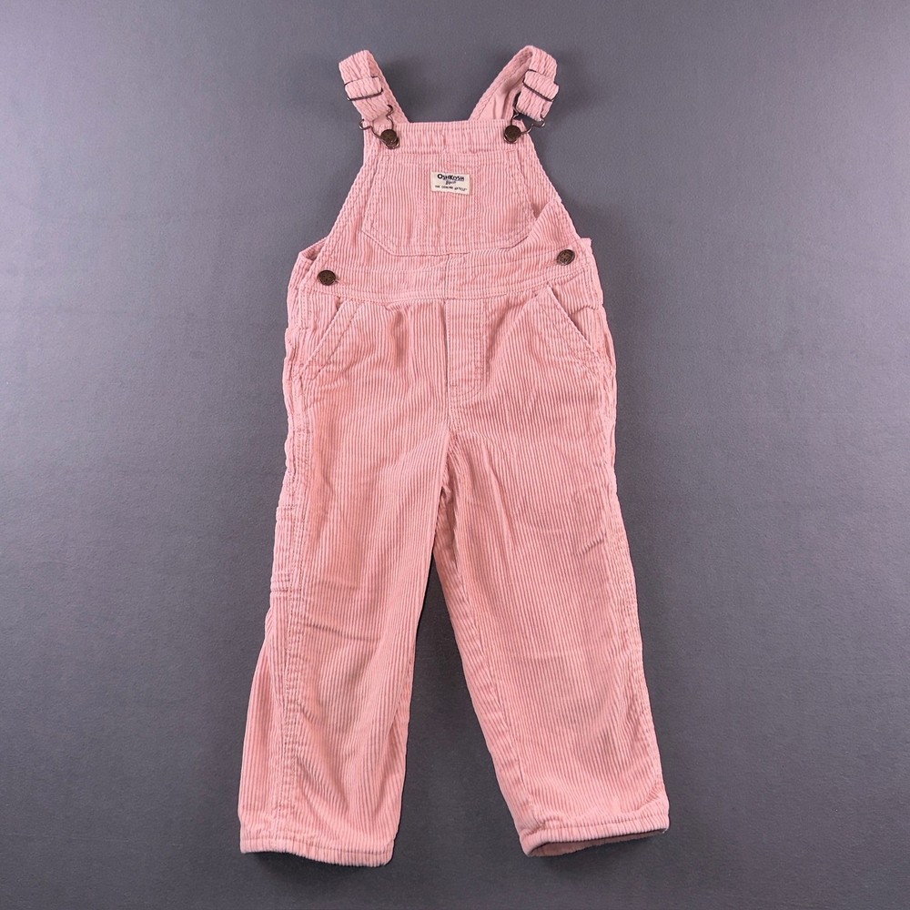 OshKosh Bgosh Toddler Girls Pink Corduroy Overalls Vestbak 3T 2M184910