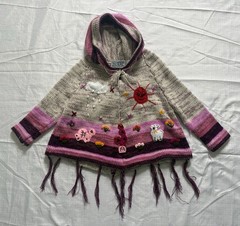 Girls Mexicali Blues Sweater Size 2-4 Child Toddler Vintage Hooded Jacket