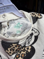 Disney Baby Minnie Mouse Leopard Print Sweatshirt & Pants Set 0-3M Cotton