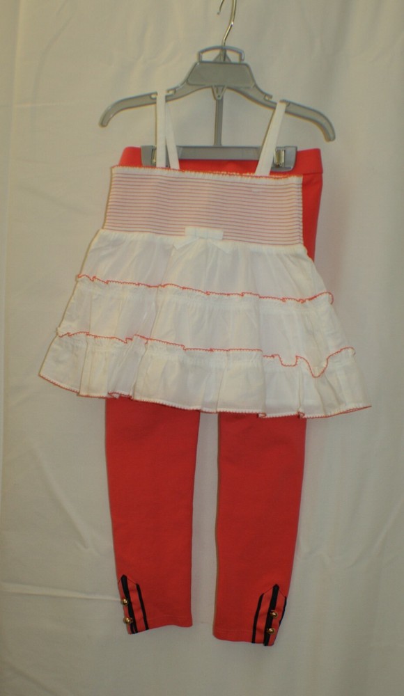 Janie and Jack Girls Pant Sz 6 NWOT & Top Sz 4 Ruffle Strappy NWT
