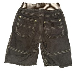 Mini Boden Pull On Dark Gray Elastic Waistband Shorts Boys Size 2