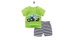 Kids Baby Boy Summer Spring Set 2 Pcs T Shirt+shorts Suit Cotton Boy 1-4 Years