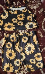 Sunflower Short And Tank Top Set
