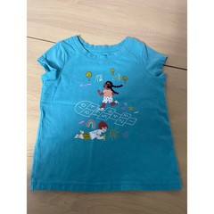 Cat & Jack Toddler Girls Turquoise Hopscotch Playground Graphic T-Shirt 18M