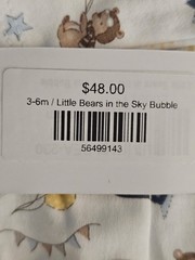 NWT Baby Loren Classic Collection 100% Cotton Bubble Romper 3-6m Boy Infant Baby