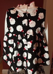 Holiday Editions Girls Sz. 3T Corduroy Knit Santa Themed Swing Top Tunic
