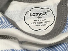 Lamaze Set of 2 100% Organic Baby Boys 6M One-Piece Long Sleeve Footed Sleeper