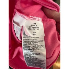 Nike Baby Girl’s Track Jacket Pink Leopard Print Full Zip White Stripes 18M