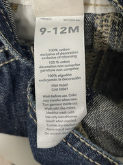 Oshkosh B’gosh Baby Boys Denim Overalls Blue Size 9 – 12 Months Spell OUT NWT