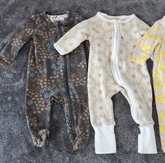 Baby Girl 0-3M Sleeper Lot Of 9 Floral Butterflies Easter Gap Carter’s
