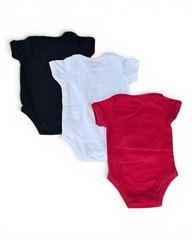 Jordan Baby 3-Pack Bodysuit Set 3–6 Months Red Black White